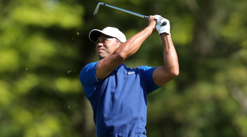Tiger Woods in 2019 PGA Championship first round
