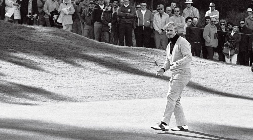 Jack Nicklaus at the 1972 Pebble Beach Pro-Am.