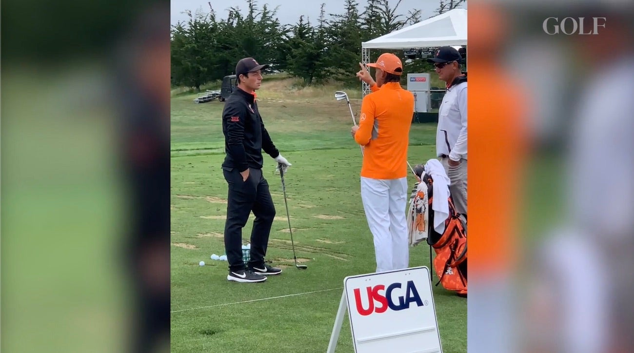 Rickie Fowler Talks Clubs with Viktor Hovland Golf