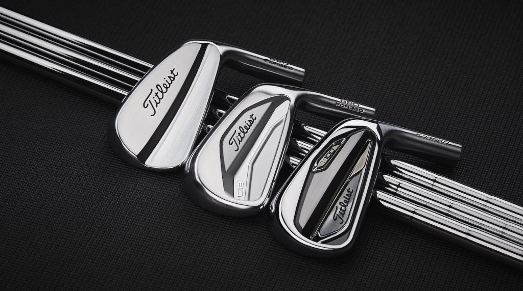 Titleist's 620 MB, CB and T100 irons.
