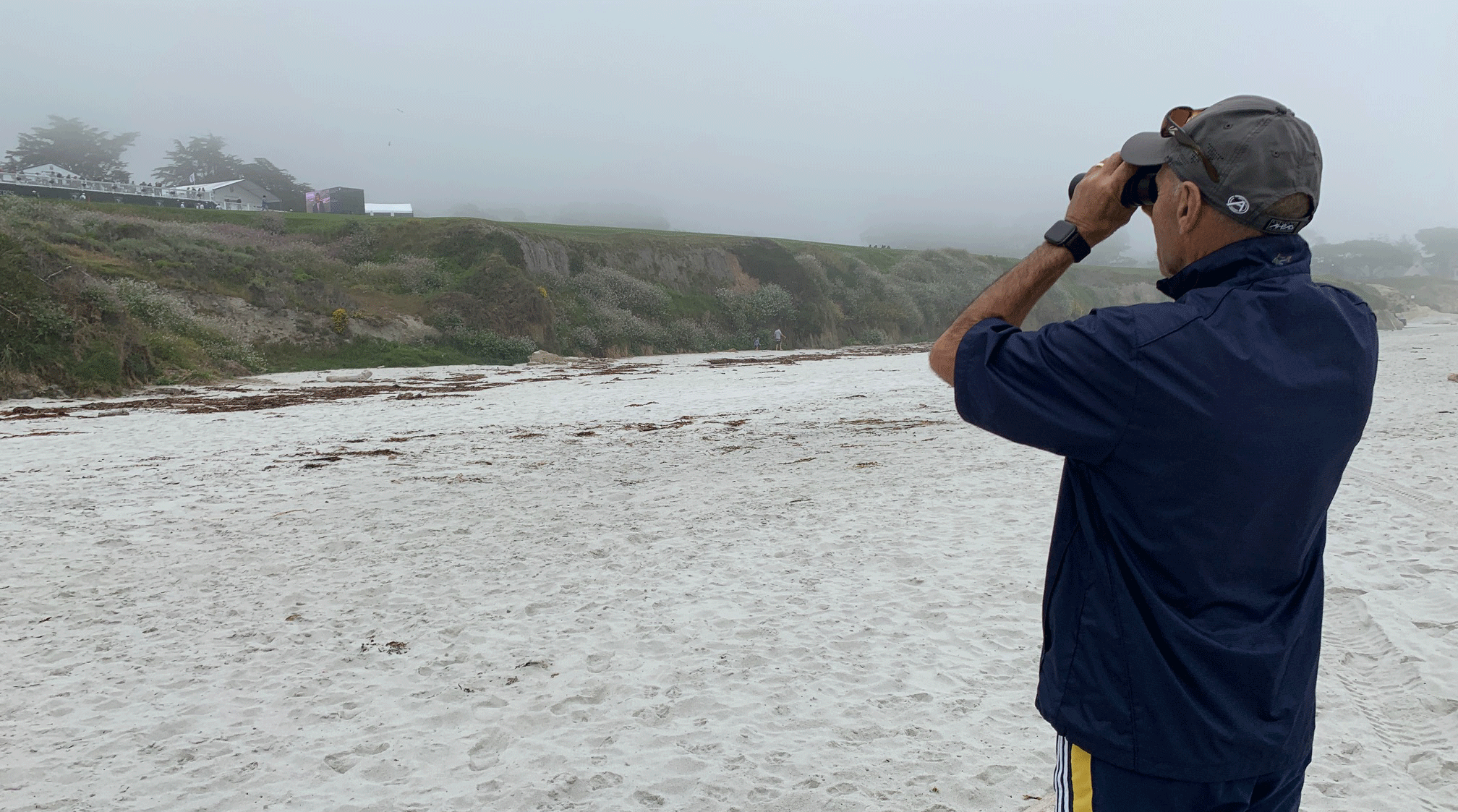 You can't see much of Pebble Beach from Carmel Beach.