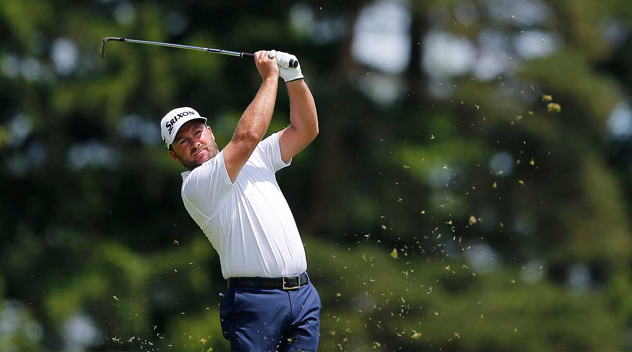 Graeme McDowell hits a shot during the final round of the RBC Canadian Open on Sunday.
