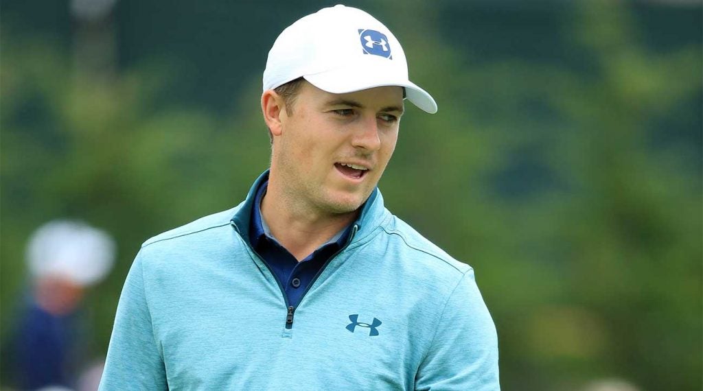 Jordan Spieth shot two over on the front nine to start his U.S. Open.