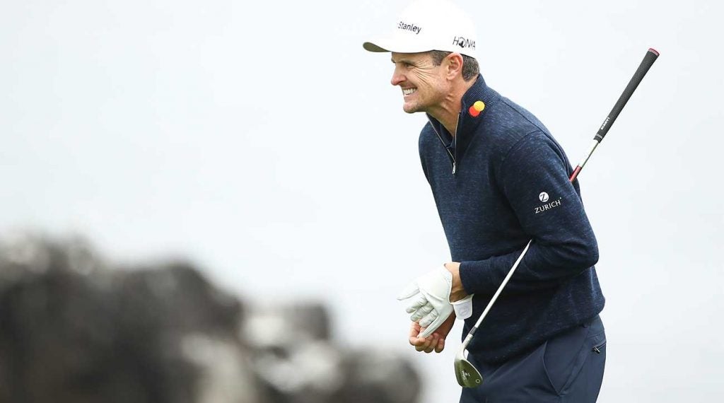 Justin Rose shot a three-over 74 and tied for 3rd at the U.S. Open. He entered the final day one off the lead.