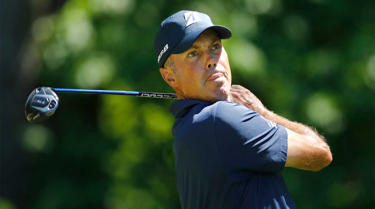 Matt Kuchar tees off during the second round of the RBC Canadian Open.
