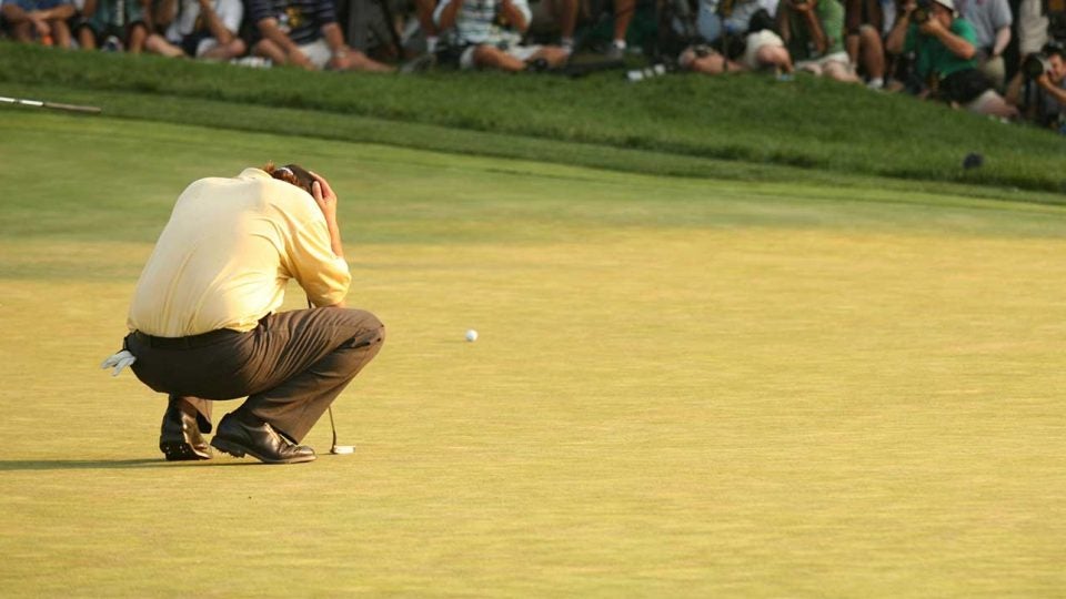 Phil Mickelson after losing the 2006 U.S. Open at Winged Foot.