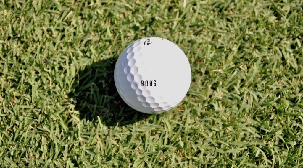 Rory McIlroy's TaylorMade TP5 ball. 