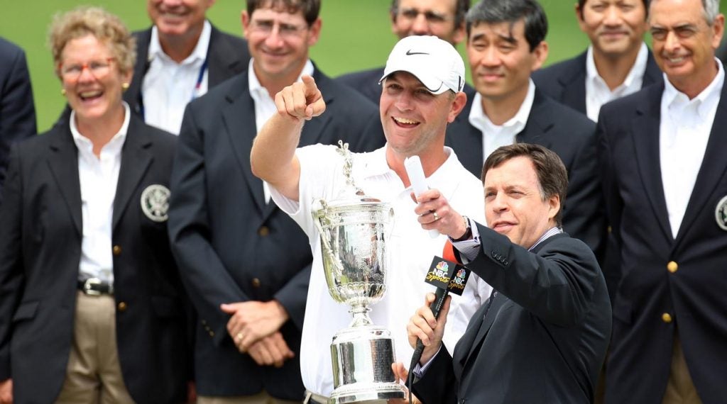 Lucas Glover after winning the 2009 U.S. Open at Bethpage Black.
