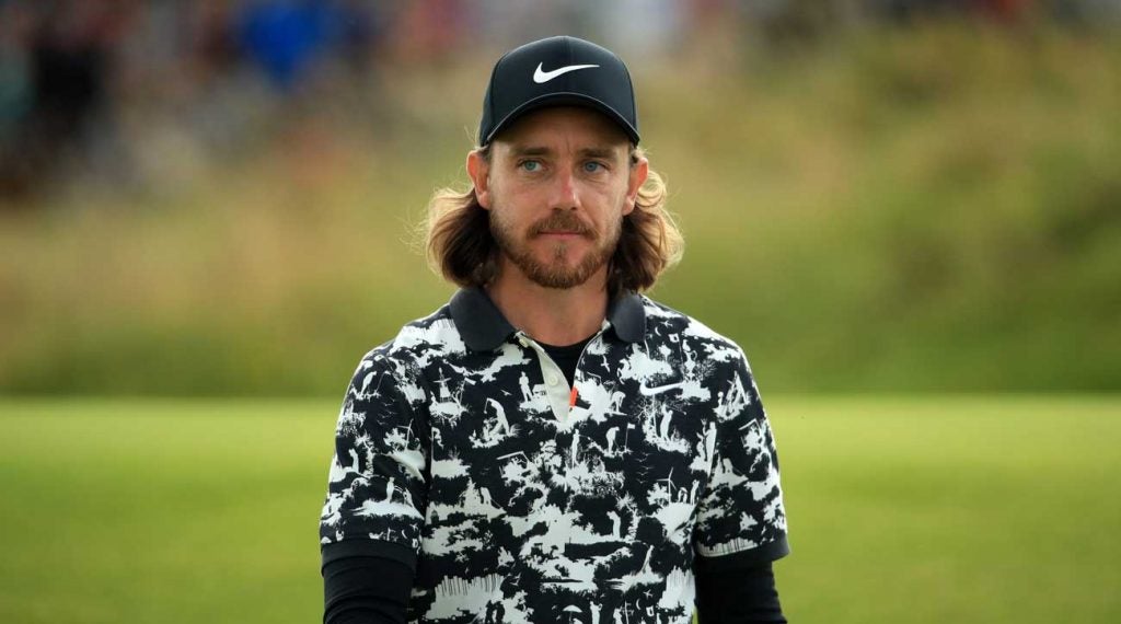 Tommy Fleetwood shirt at British Open
