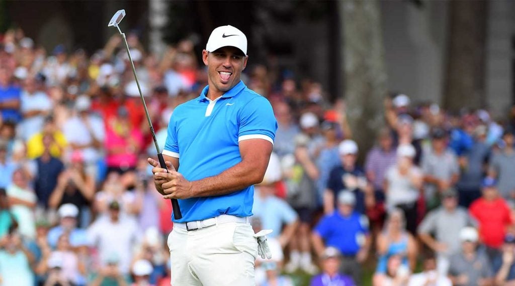 Brooks Koepka had little trouble catching Rory McIlroy and his one-shot lead.