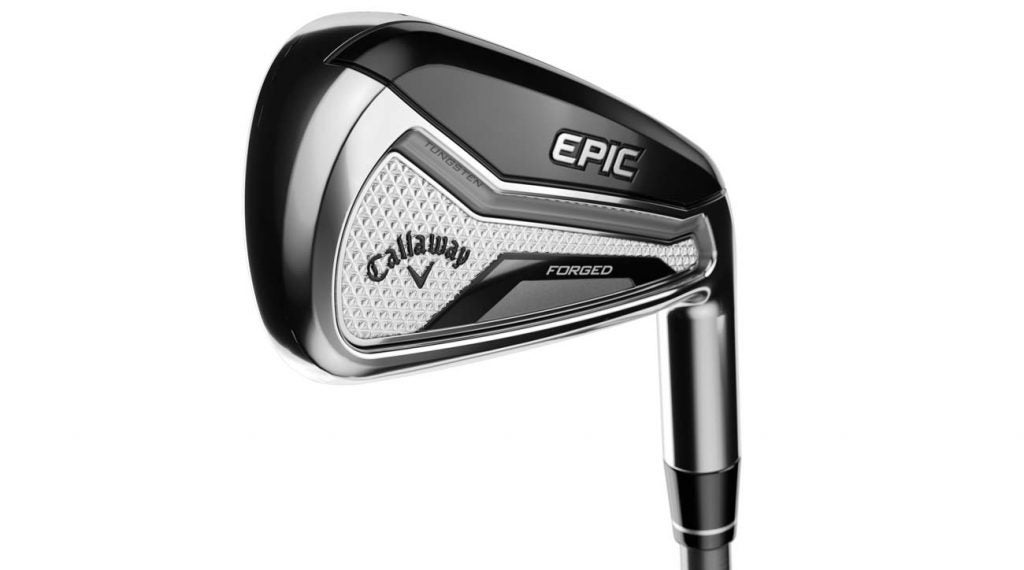 Another view of a Callaway Epic Forged iron.