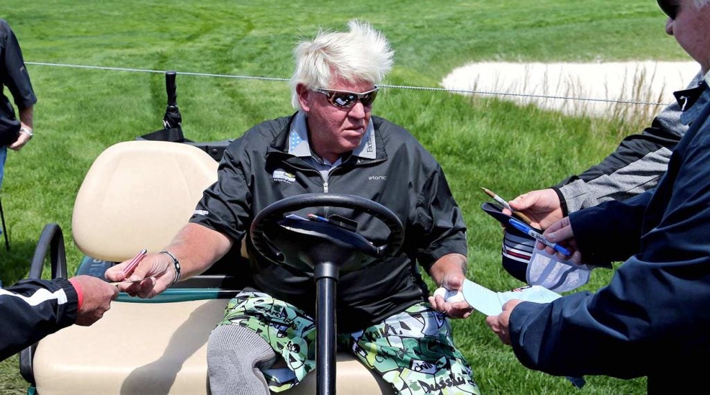 John Daly in golf cart PGA Championship