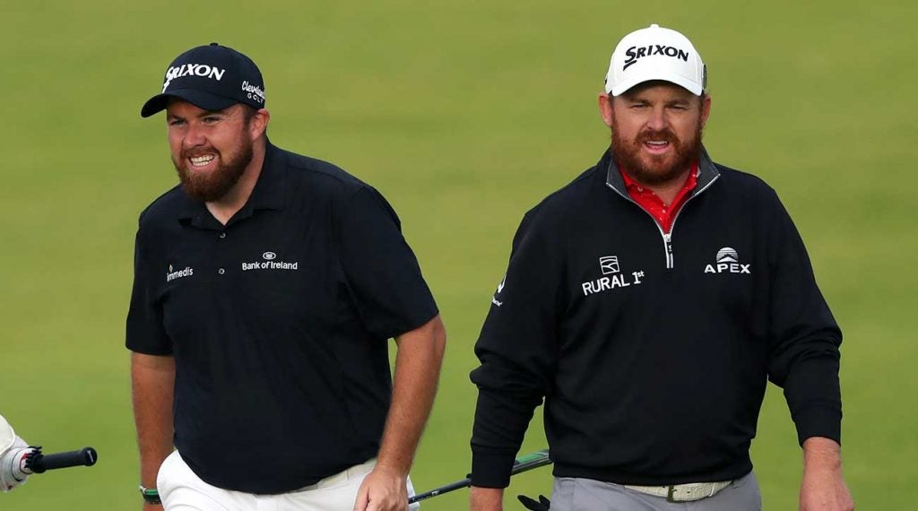 Shane Lowry and J.B. Holmes were in the final pairing on Saturday at the British Open.