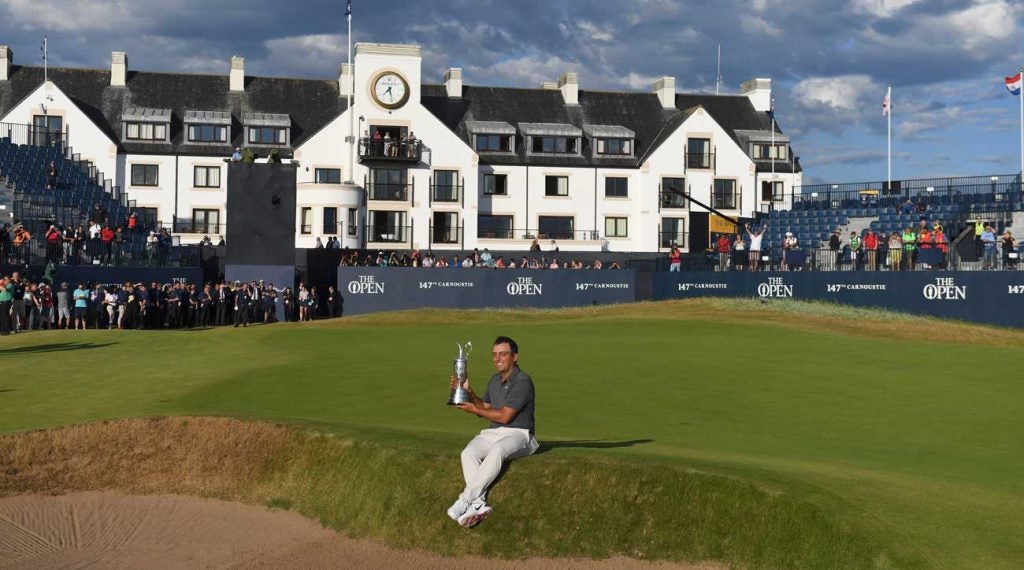 The 2018 British Open was held at Carnoustie Golf Links, where Francesco Molinari won the Claret Jug.
