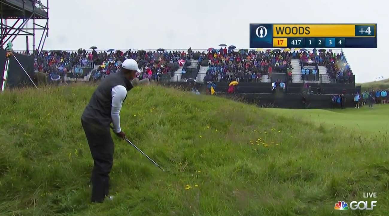This was not the position Woods needed to be in if he wanted to rally to make the cut.