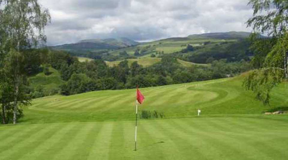 Auchnafree Golf Course in Scotland.