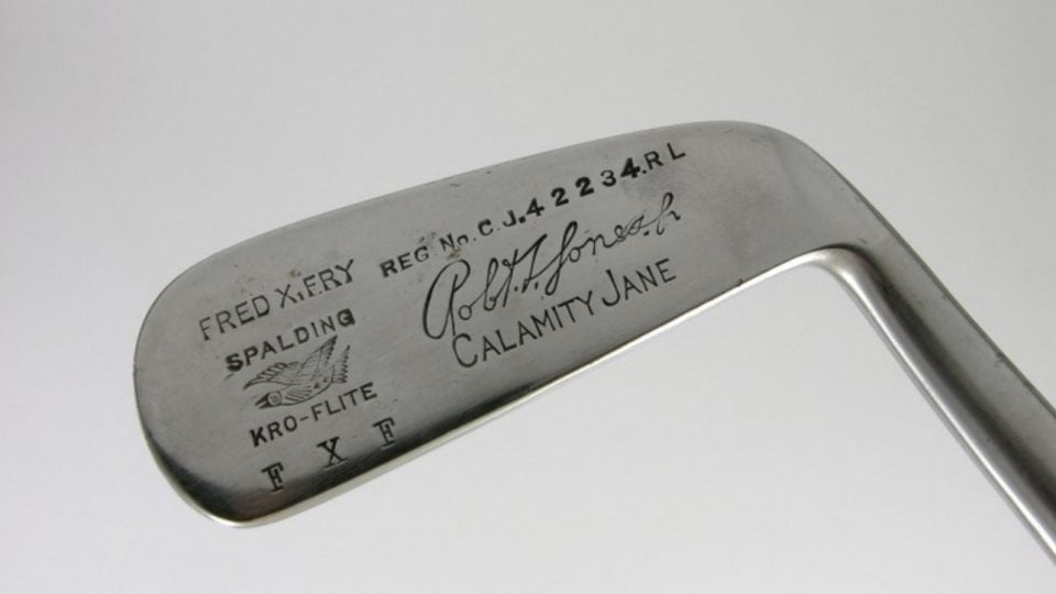 Bobby Jones gave this Calamity Jane putter to a golf collector. Now it's on the auction block.