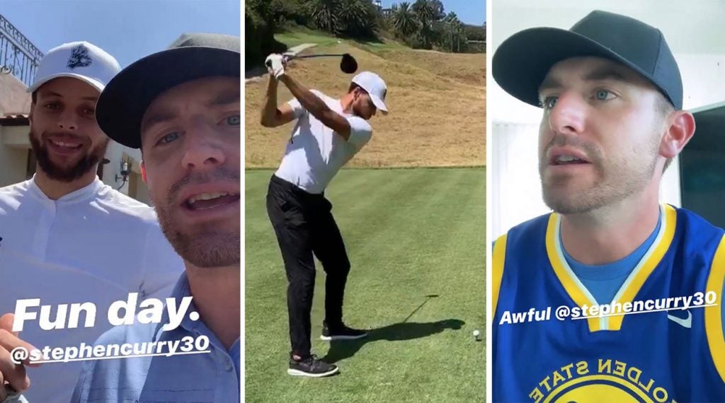 Steph Curry and Bob Menery faced off in a hilarious, high-stakes match at Riviera Country Club