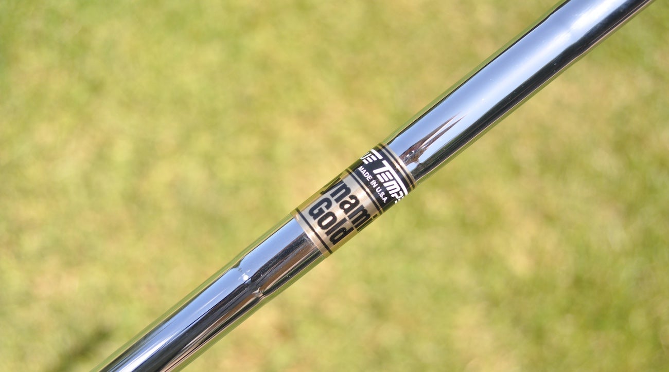 True Temper's standard Dynamic Gold steel shaft. 