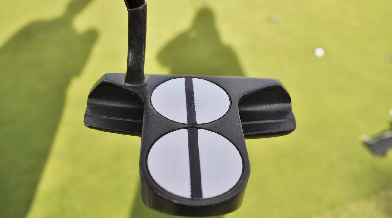 Finnis drew the black alignment on the crown with a sharpie. 