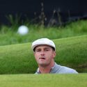 PORTRUSH, NORTHERN IRELAND - JULY 19: Bryson DeChambeau of the United States plays a shot from a bunker on the 13th hole during the second round of the 148th Open Championship held on the Dunluce Links at Royal Portrush Golf Club on July 19, 2019 in Portrush, United Kingdom. (Photo by Warren Little/R&A/R&A via Getty Images)