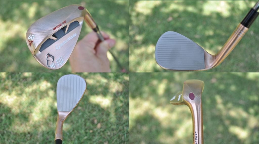 TaylorMade's Hi-Toe Big Foot wedge from every angle. 