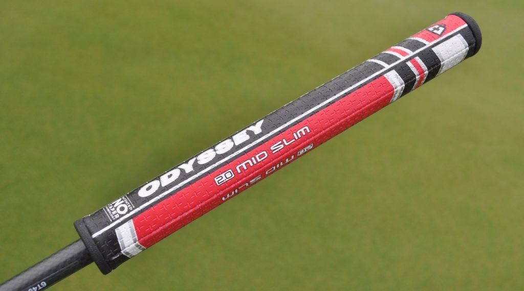 SuperStroke's CounterCore weight plug places more weight in the handle of putter. 
