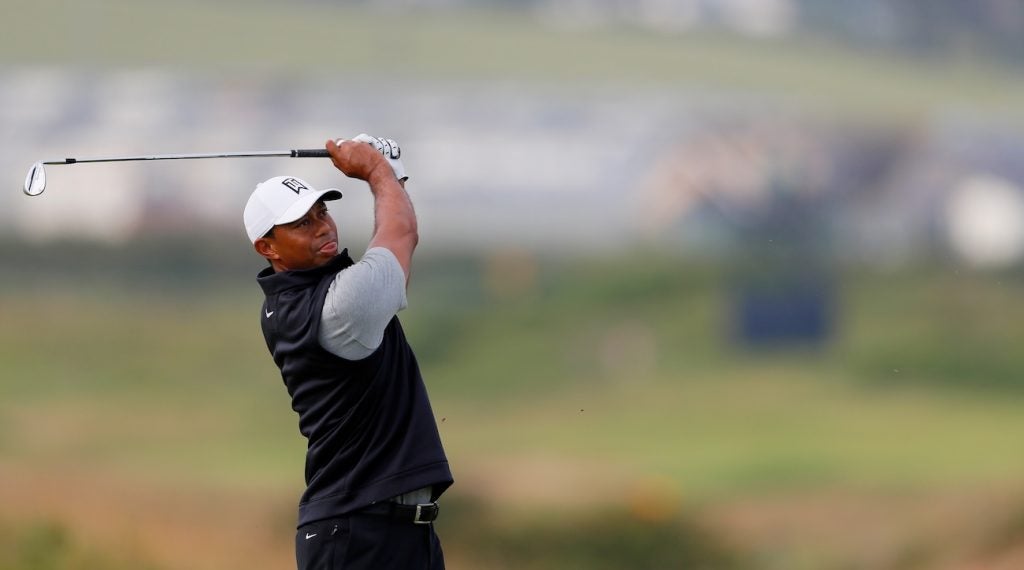 Tiger Woods plays a different shaft flex in his irons and wedges.