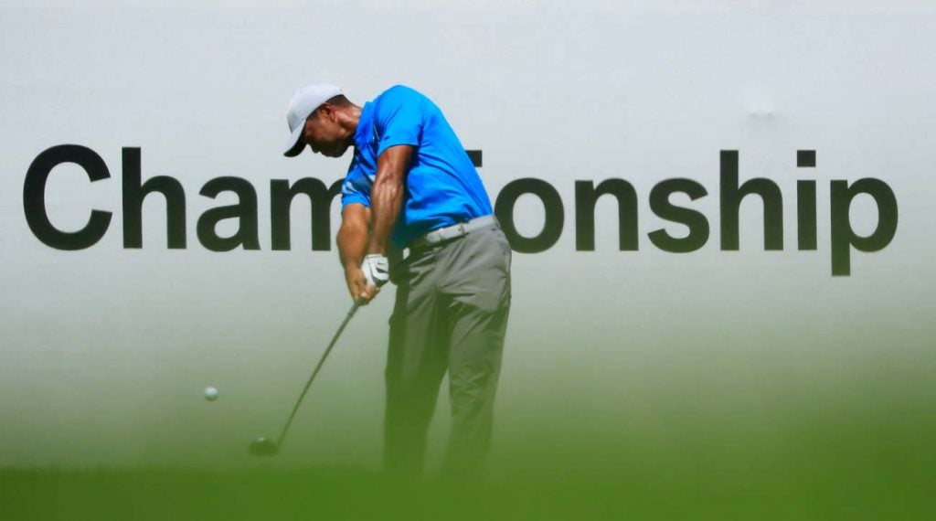 Tiger Woods has an early tee time on Friday at the BMW Championship.