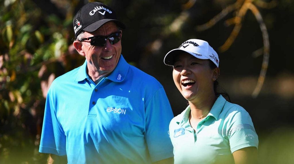 David Leadbetter and Lydia Ko, pictured in 2016, won 13 times when they worked together.