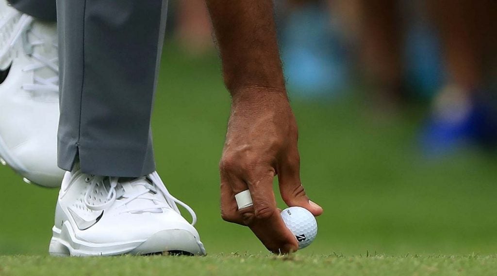 Tiger Woods' Bridgestone Tour B XS golf ball is tailor-made for his game.