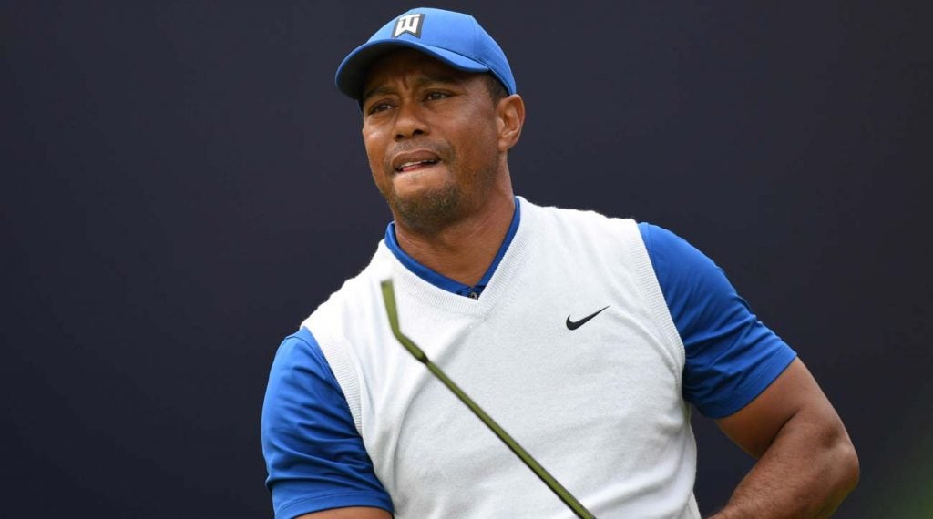 Multiple club setups: Tiger Woods at 2019 Open Championship