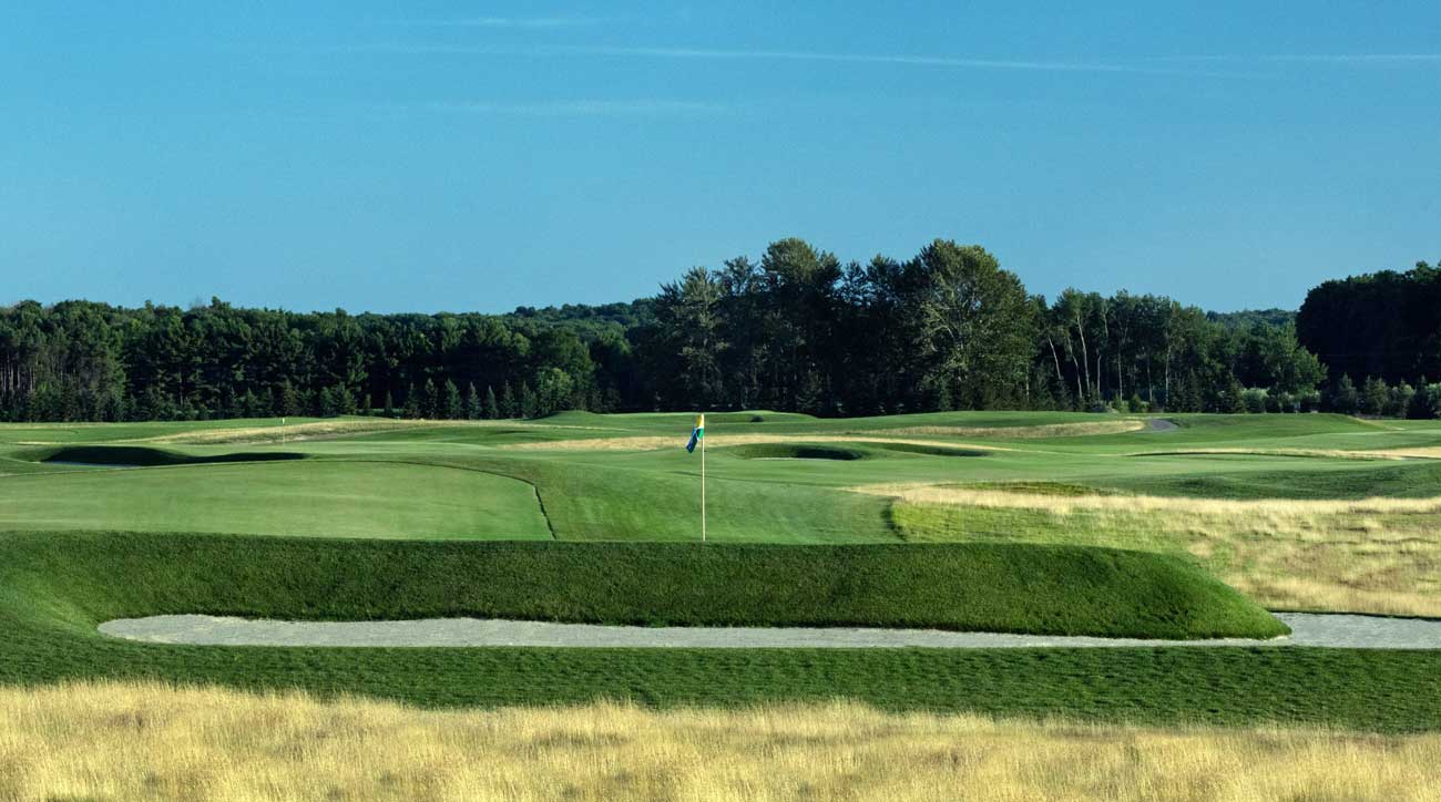 Arcadia Bluffs overlooks Lake Michigan.