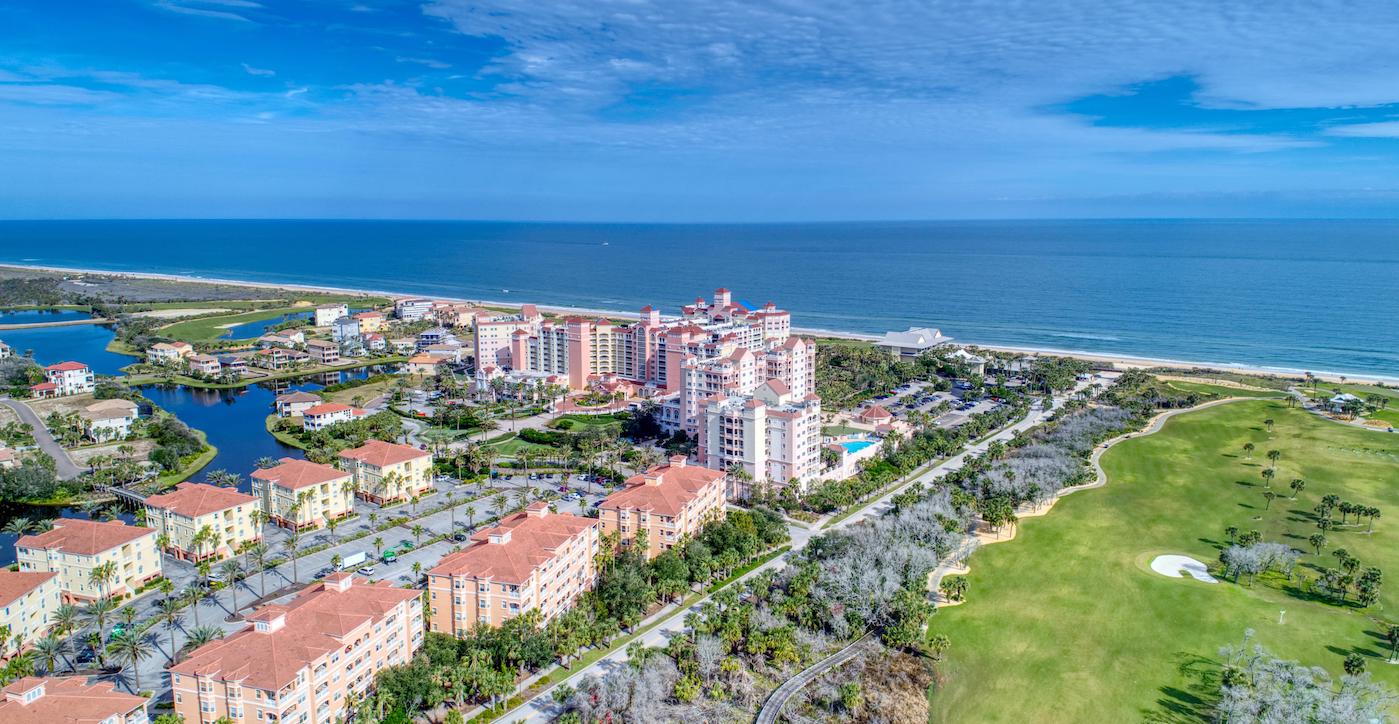 An aerial view of Hammock Beach Resort.