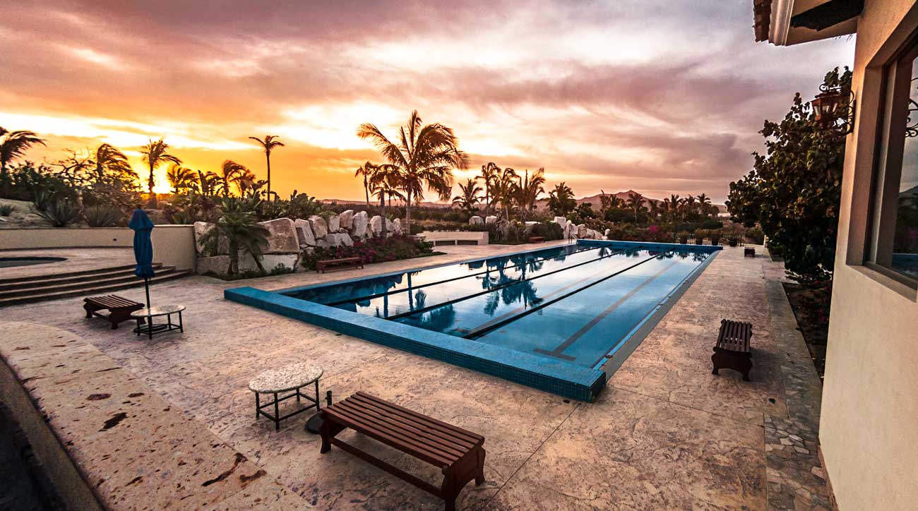 Even the fitness center at the Resort at Diamante is gorgeous.