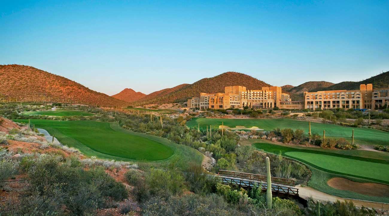 An exterior view of the JW Marriott Tucson Starr Pass Resort & Spa.