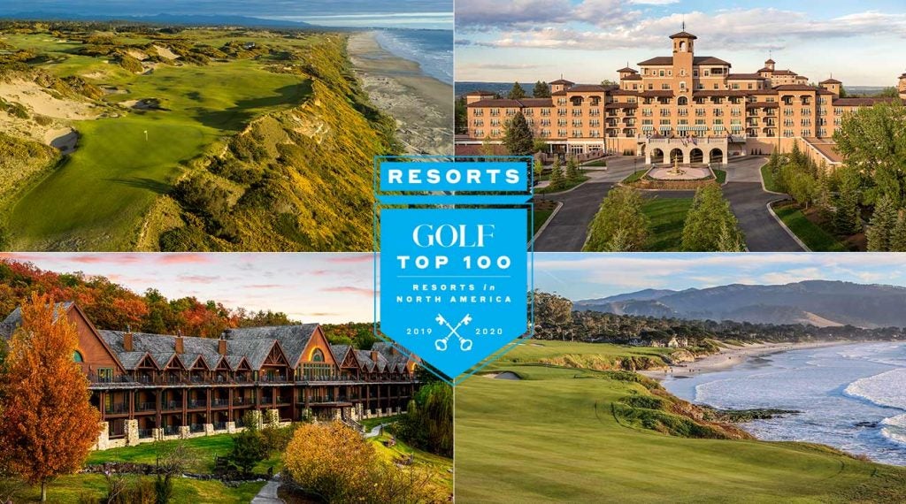 GOLF's Top 100 Resorts in North America.