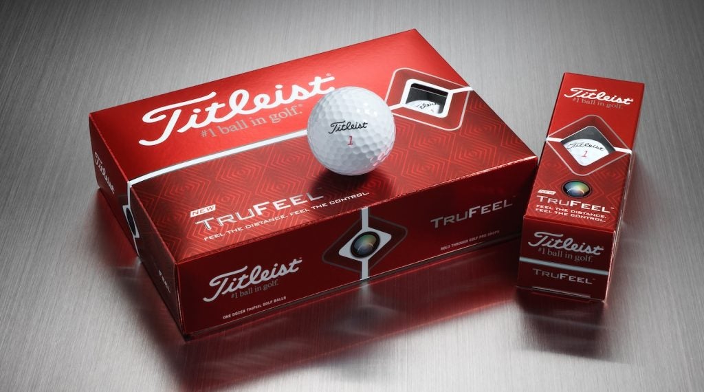 Titleist's TruFeel golf ball is designed to deliver more distance and control in a low compression package.