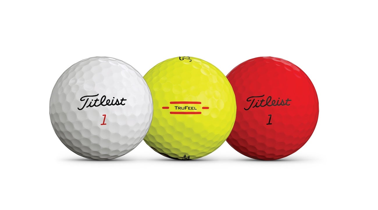 Titleist's TruFeel comes in three colors with a new side stamp.