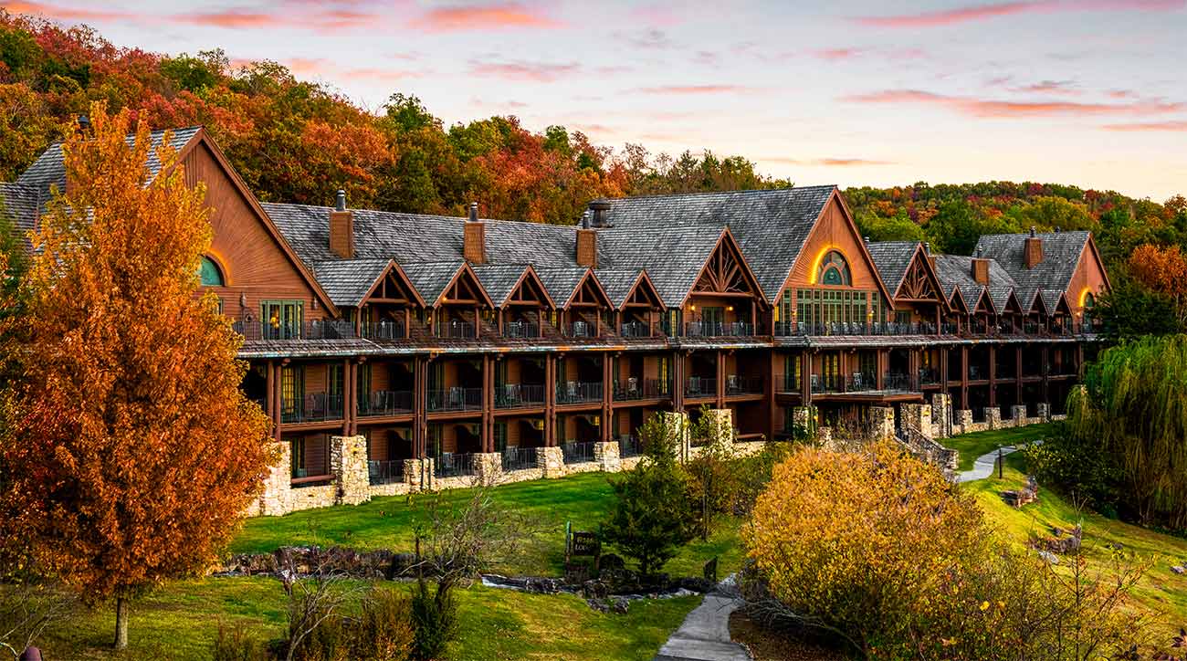 Some of the lodging at Big Cedar Lodge.