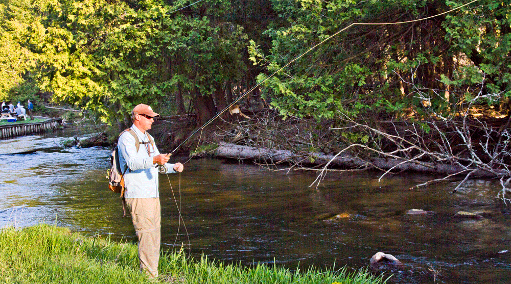 Fly-fishing is among the many activities available on the Boyne properties.