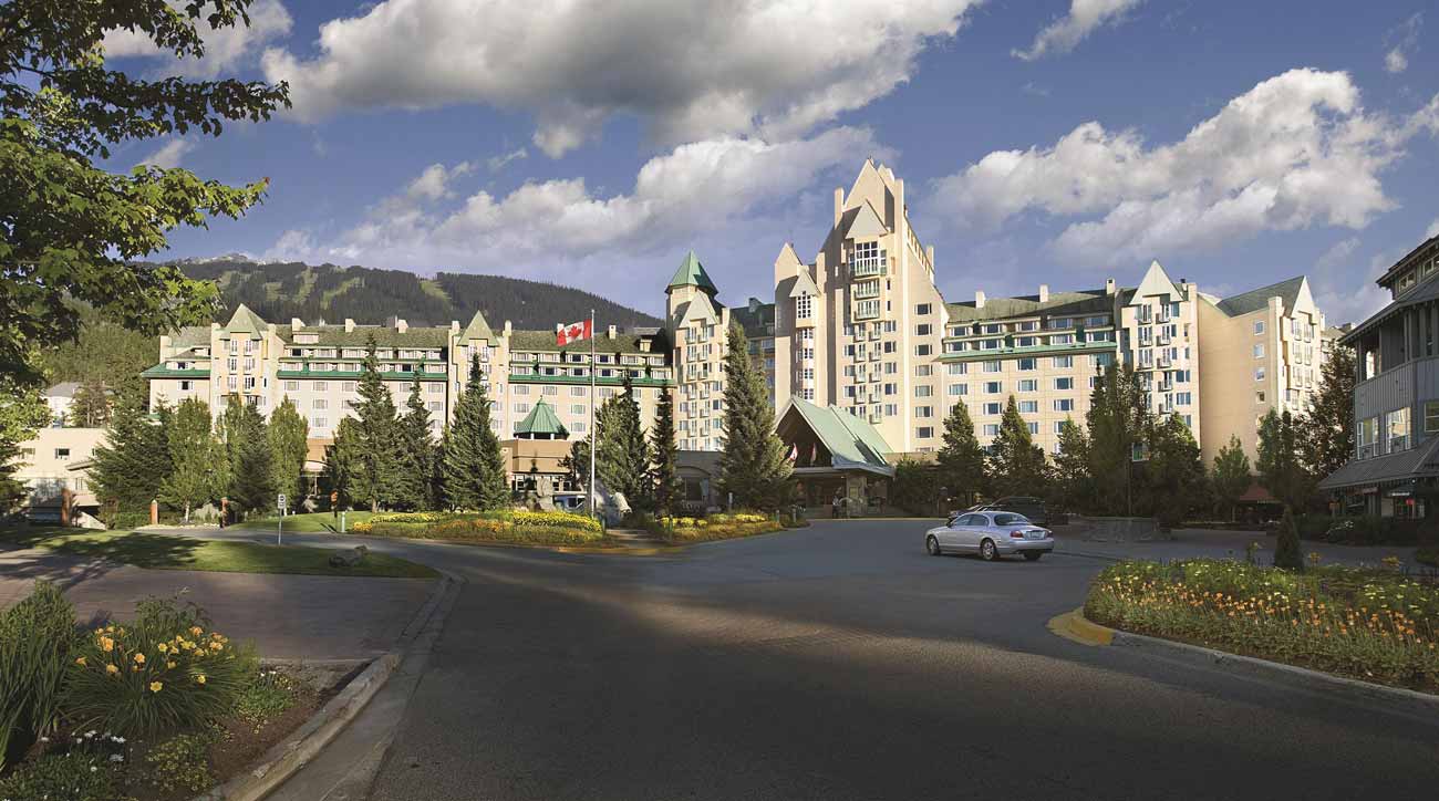 The Fairmont Chateau at Fairmont Chateau Whistler Resort.