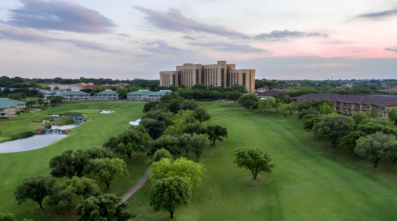 An aerial view of Four Seasons Resort Las Colinas.