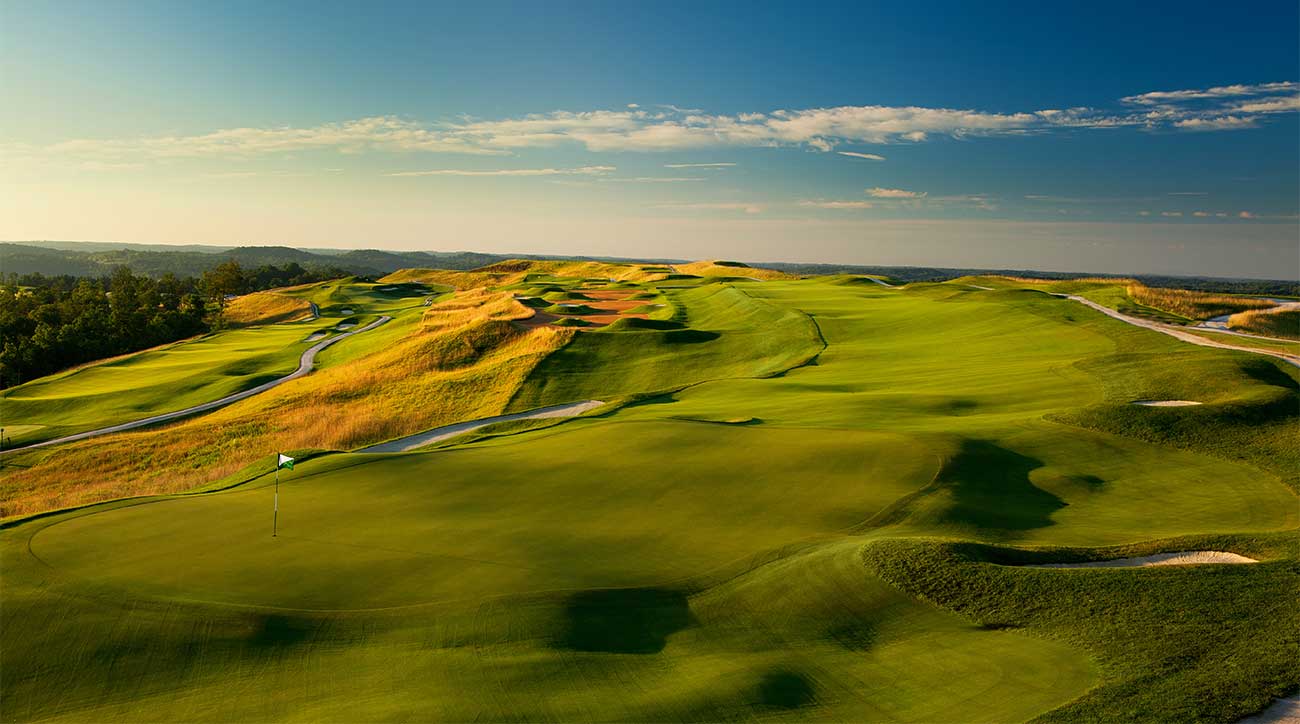 A view of some of the golf offerings at French Lick Resort in French Lick, Ind.