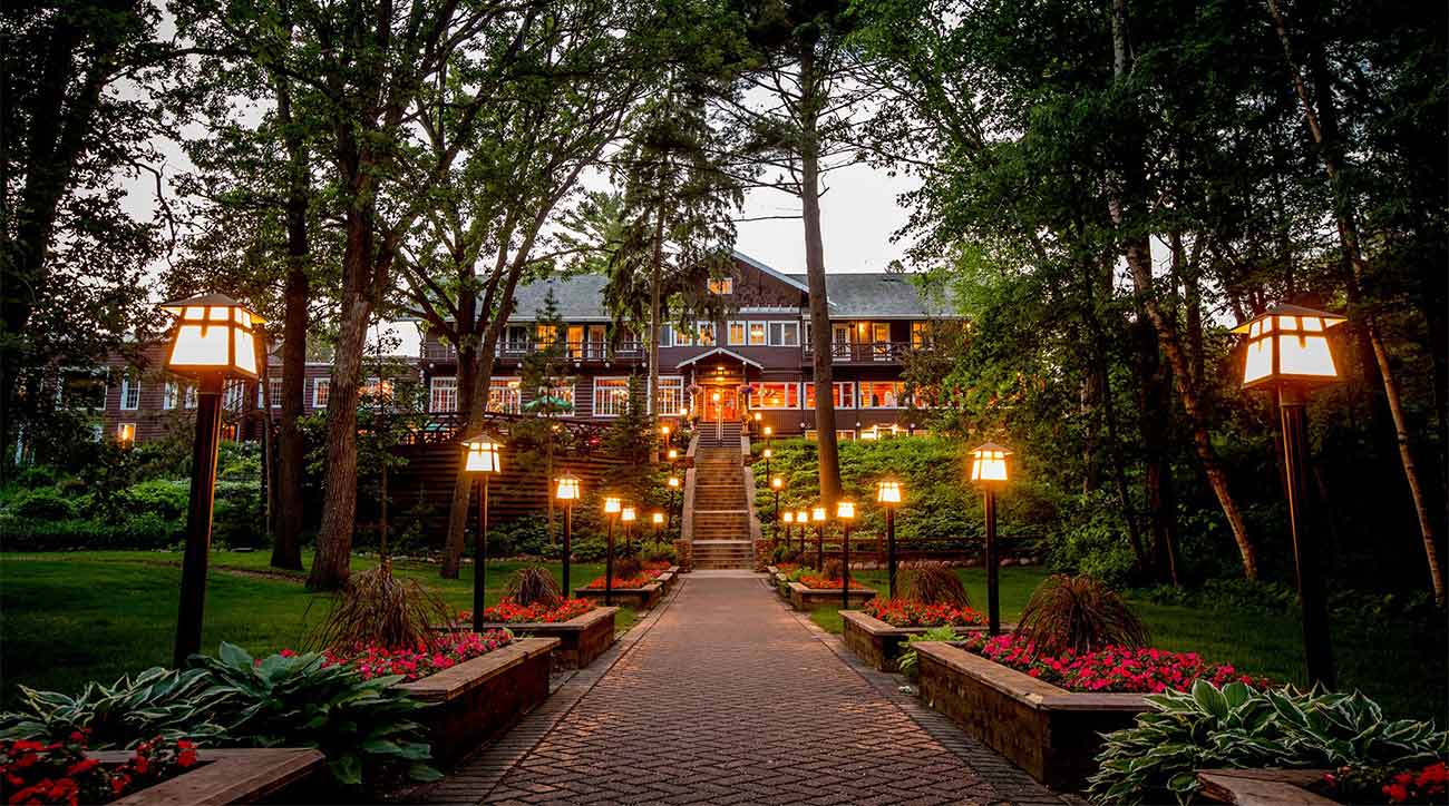 A view of the main property at Grand View Lodge.