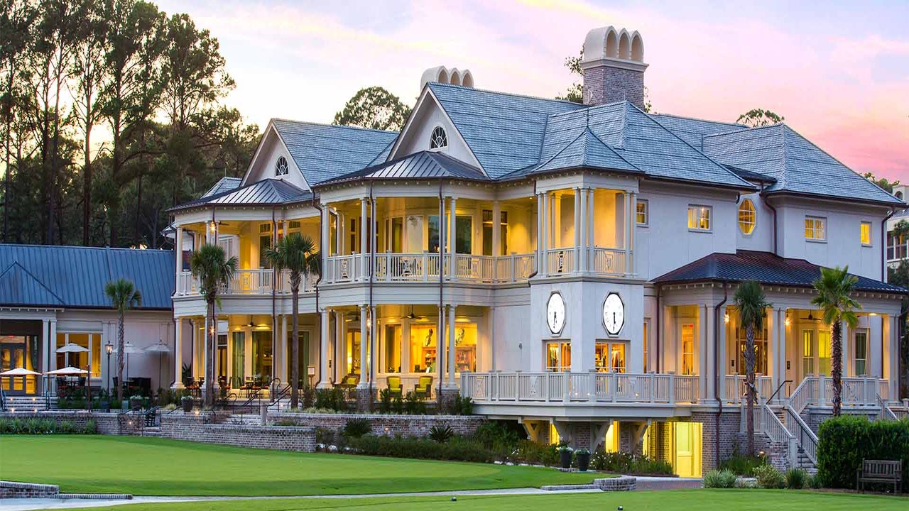 The Harbour Town clubhouse at Sea Pines Resort.