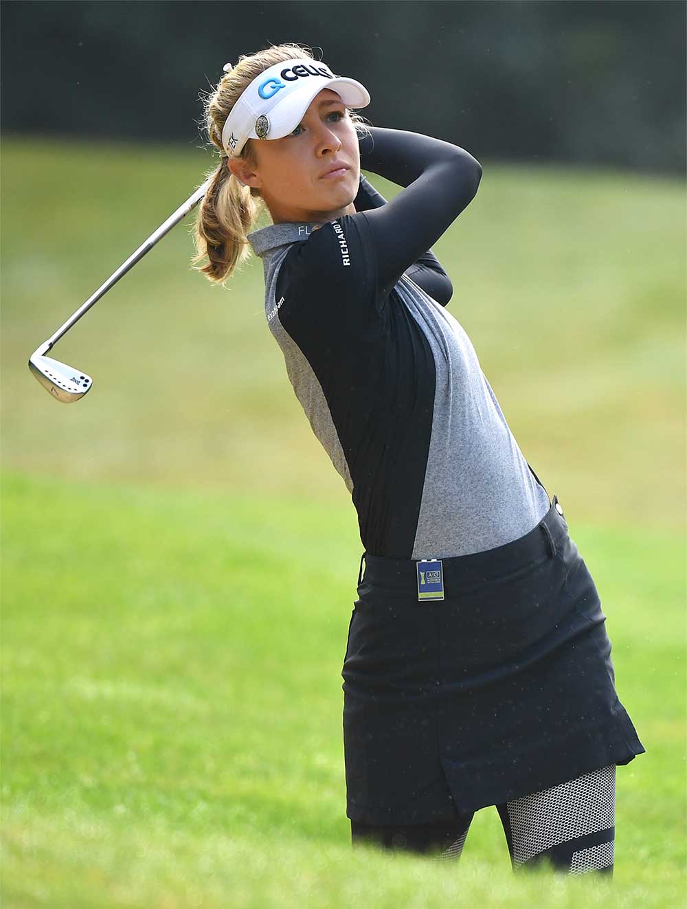 Nelly Korda (above) will be joined by her sister Jessica at the Solheim Cup.