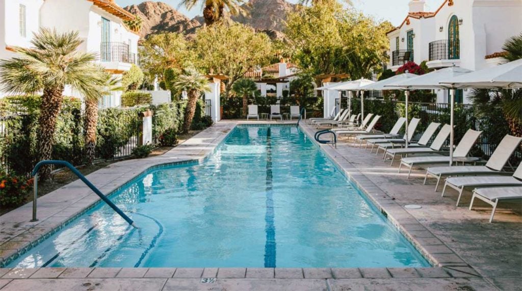 One of the pools at La Quinta is a great place to cool off under the Cali sun.