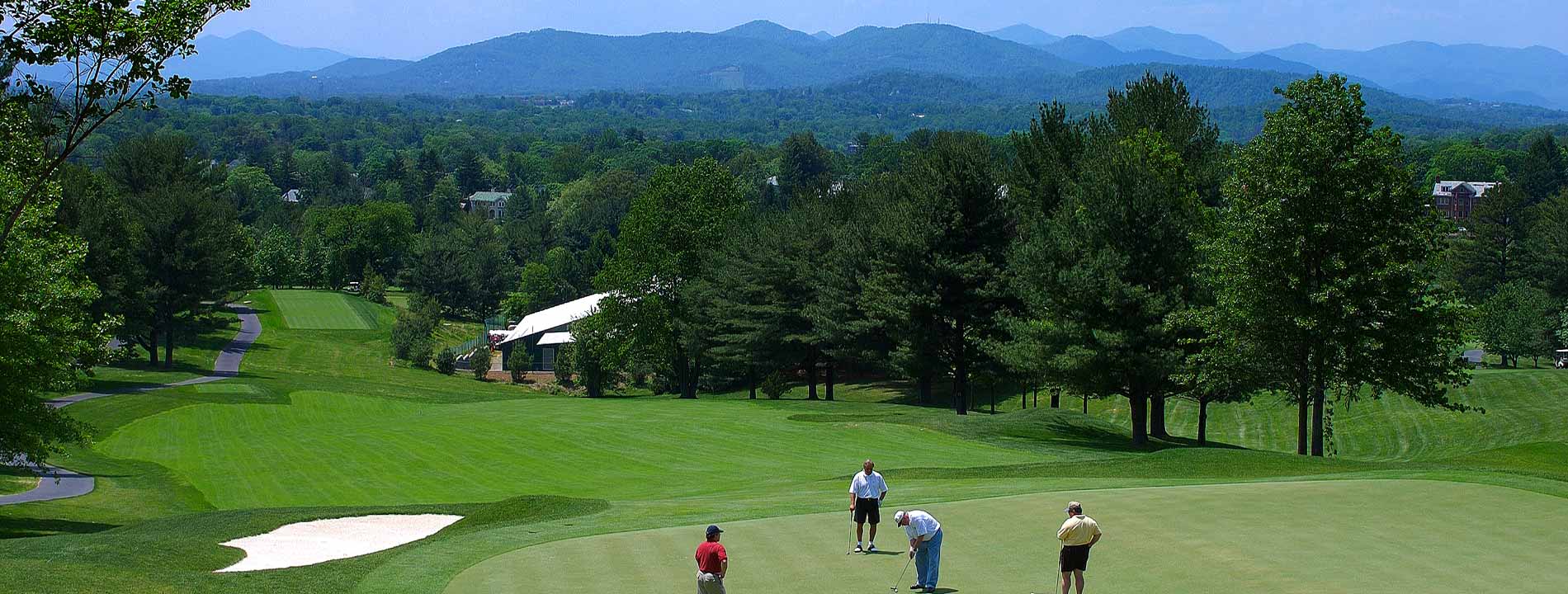 Omni Grove Park Inn features a Donald Ross-designed golf course.