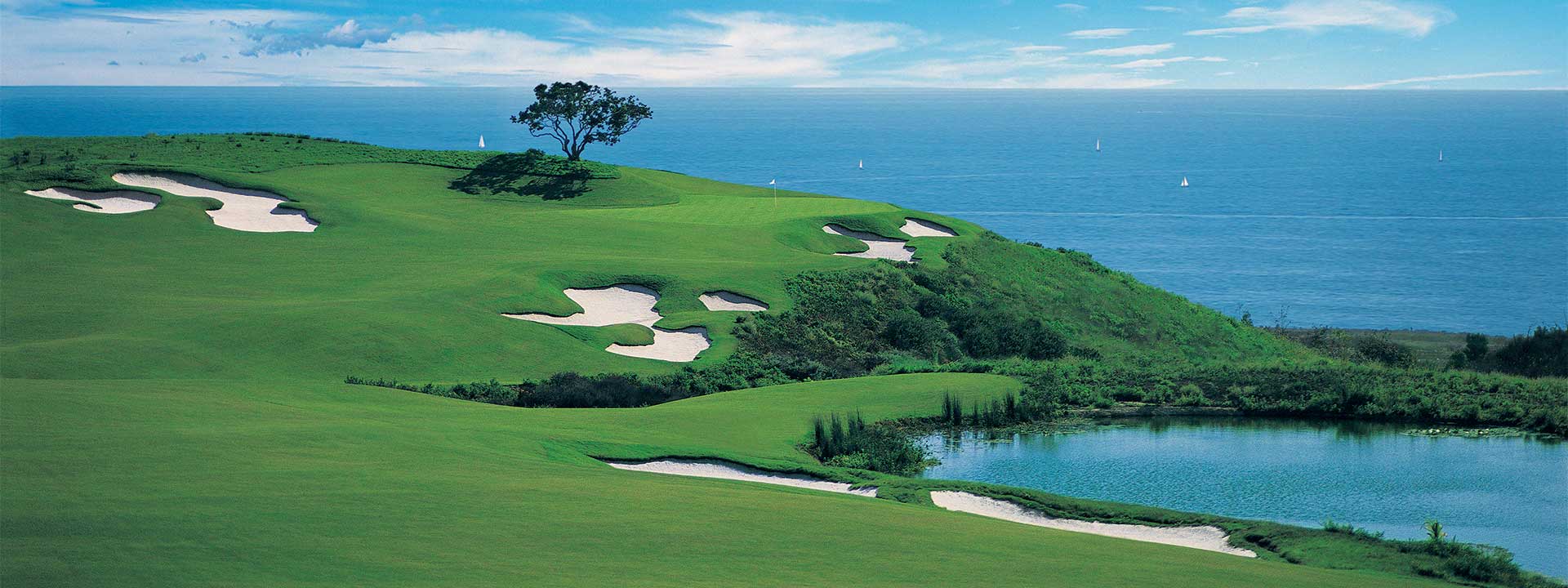 The 17th hole of the Ocean North Course at The Resort at Pelican Hill.
